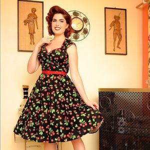 Pin up girl cherry dress 3xl!
